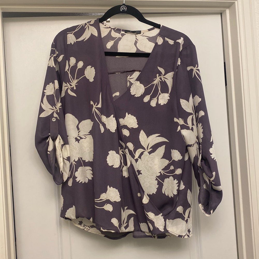 West Kei wrap blouse size L
